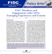 DAC Members and Engagement with CSOs: Emerging Experiences and Lessons