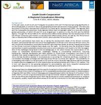 South-South Cooperation A Regional Consultation Meeting